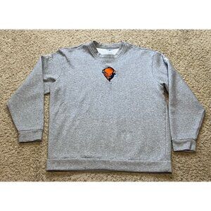 Bucknell Bison Soccer Adidas Gray Fleece Team Issue Crewneck Sweatshirt Size L